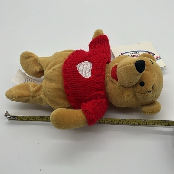 NWT Disney Valentines Plush Winnie Pooh Red Sweater + Love Bug Eeyore Stuffed - Picture 13 of 16